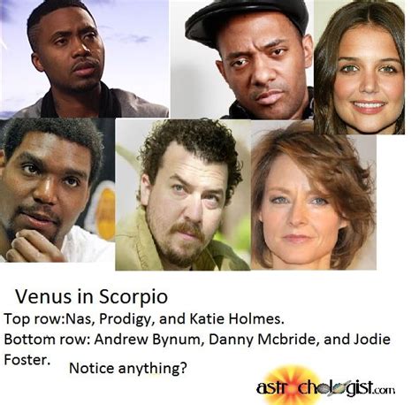 Venus in Scorpio physical features Danny Mcbride, Jodie Foster, Physical Features, Scorpio ...