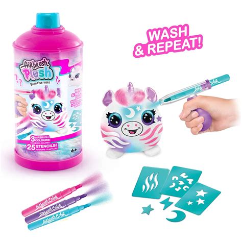 Canal Toys Style 4Ever Airbrush Plush Surprise Mini Mystery Kit Decorate-Wash-Repeat - Keywest ...