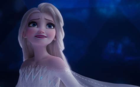 Elsa In Blue Background 4K 5K HD Frozen 2 Wallpapers | HD Wallpapers ...