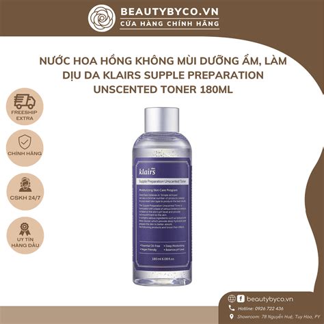 Nước Hoa Hồng Không Mùi Dưỡng Ẩm, Làm Dịu Da Klairs Supple Preparation Unscented Toner ...