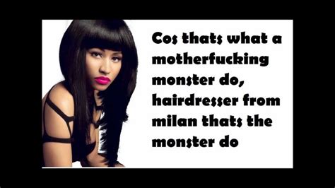 Nicki Minaj - Monster Verse Lyrics | Nicki minaj monster verse, Nicki minaj monster, Nicki minaj