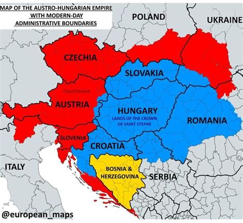 The modern day states that were either fully or partially within the former Austro-Hungarian ...