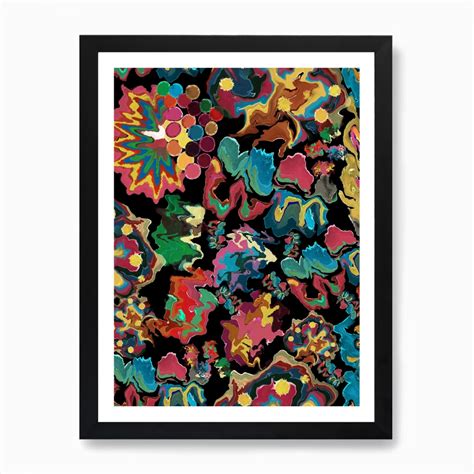 Colorful swirl pattern art print – Artofit