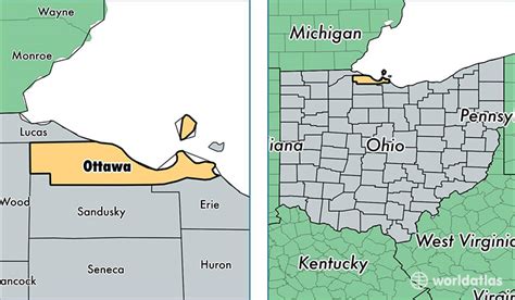 Ottawa County Ohio Map - Cities And Towns Map