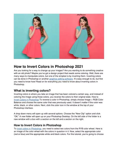 PPT - How to Invert Colors in Photoshop 2021 PowerPoint Presentation ...