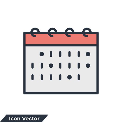 calendar icon logo vector illustration. calendar symbol template for graphic and web design ...