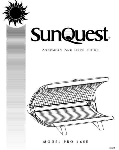 Sunquest Tanning Bed Manual - renewdutch