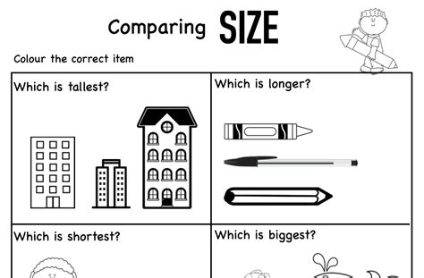 Comparing Size Graphic by Lory's Kindergarten Resources! · Creative Fabrica