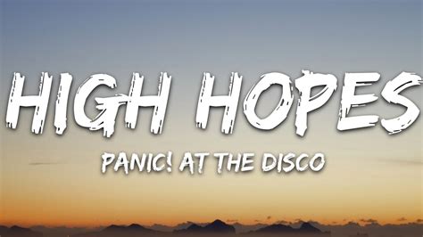 Panic! At the Disco - High Hopes (Lyrics) Chords - Chordify