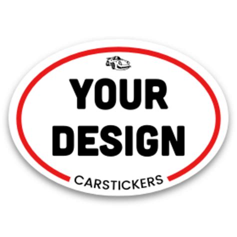 Affordable Custom Oval Stickers & Car Decals | Car Stickers