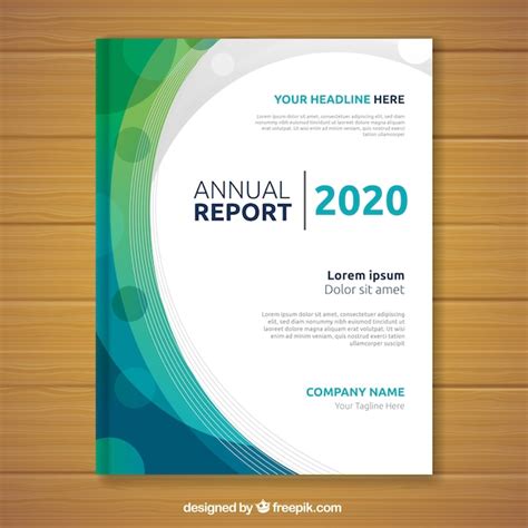 Abstract annual report cover | Free Vector