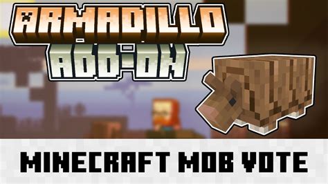 Armadillo Addon (1.20) - Minecraft Mob Vote 2023 - 9Minecraft.Net