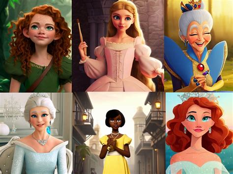 All of the Disney princesses at the current age of their movies ...