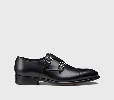 MONK STRAP SHOES IN BLACK LEATHER – PowerShop