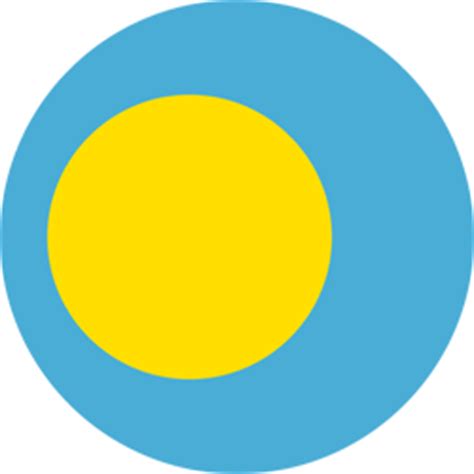 Palau flag emoji - Country flags