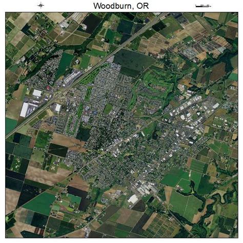 Aerial Photography Map of Woodburn, OR Oregon