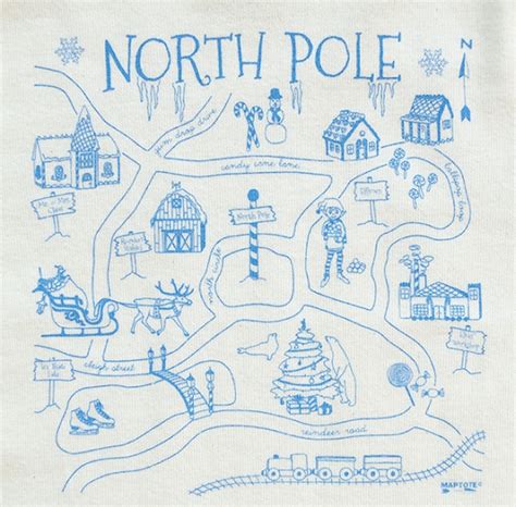 Santa North Pole Map