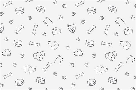 Puppy Dog Seamless Pattern | Graphic Patterns ~ Creative Market