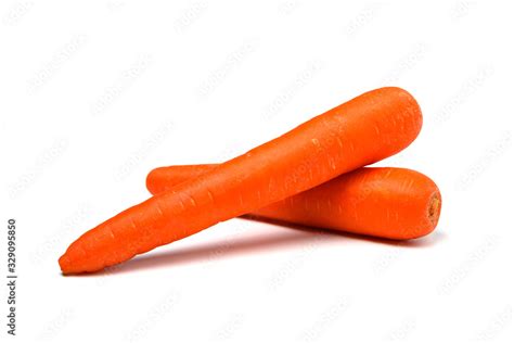 Carrot on white background for food or healthy concept. Stock Photo | Adobe Stock