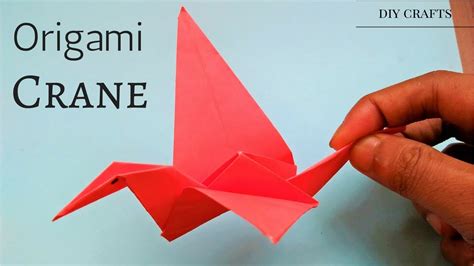 Origami: Crane [tutorial] Easy Simple Step By Step - How To Make a Paper Crane - DIY Origami Crane