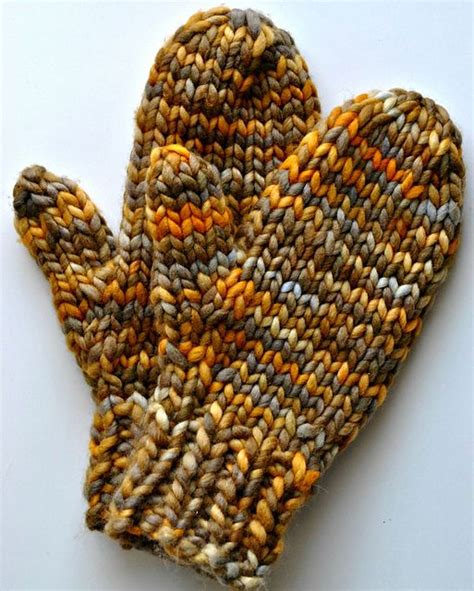 Chunky Knit Mittens Free Pattern Size 7 (4.5mm) Circular Knitting Needles (cord. - Printable ...