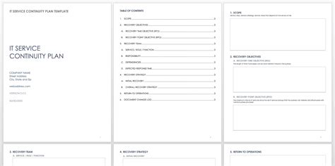 Business Continuity Plan Template Canada – PARAHYENA