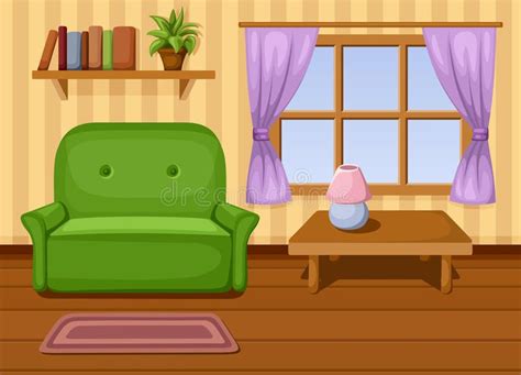 Living room. Vector illustration. Vector illustration of living room , #sponsored, #room, #Livi ...