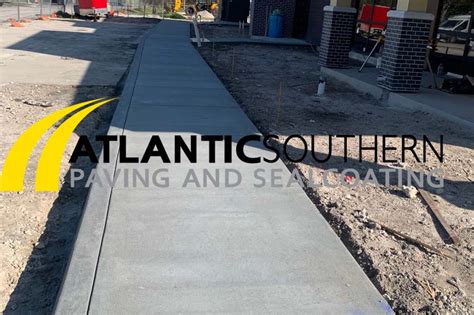 Concrete Sidewalk Installation - Atlantic Southern Paving & Sealcoating