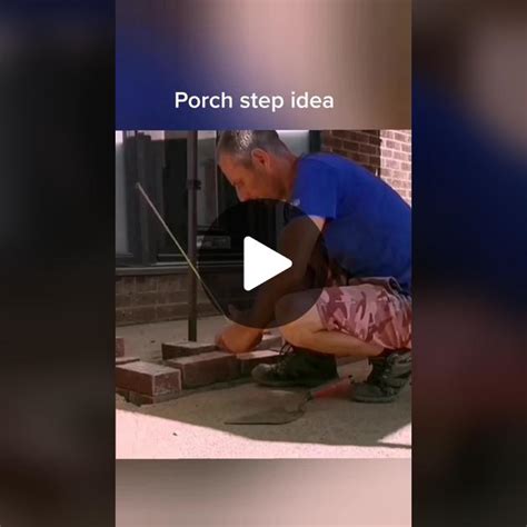 Bricklaying Tips and Tricks for Porch Steps | TikTok