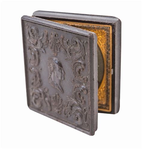 George Washington Daguerreotype Case with Tin Types