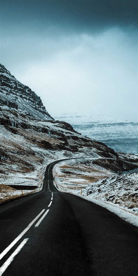 Winter iceland road iphone wallpaper iphone wallpapers – Artofit