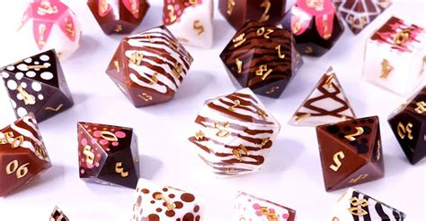 Chocolate Inspired Dice Set - Media Chomp