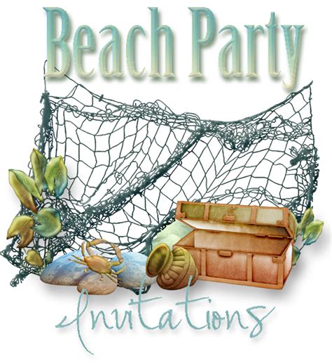 Free Printable Beach Themed Party Invites | Party Planning