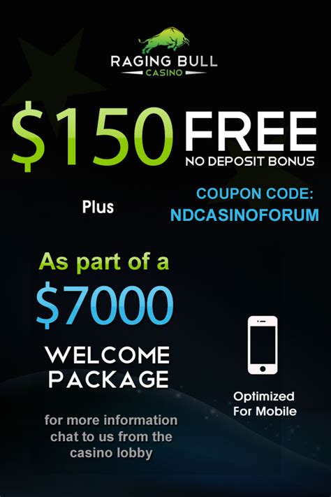 Raging Bull No Deposit Bonuses