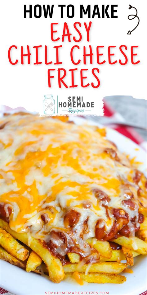 Easy Chili Cheese Fries - Semi Homemade Recipes