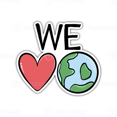 Free We Love The Earth Illustration 22442221 PNG with Transparent Background