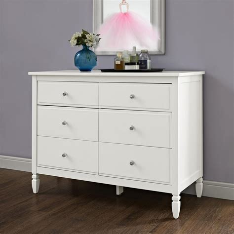 Better Homes and Gardens Lillian 6-Drawer Dresser, White - Walmart.com ...