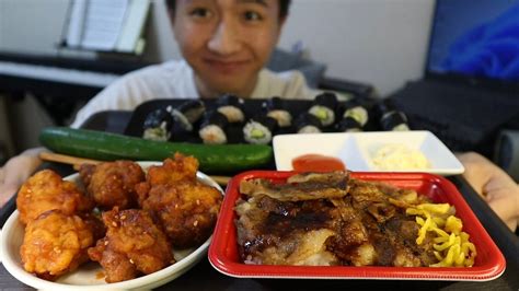 MUKBANG KIMBAP CƠM CUỘN, THỊT NƯỚNG ( rice rolls and grilled meat ...