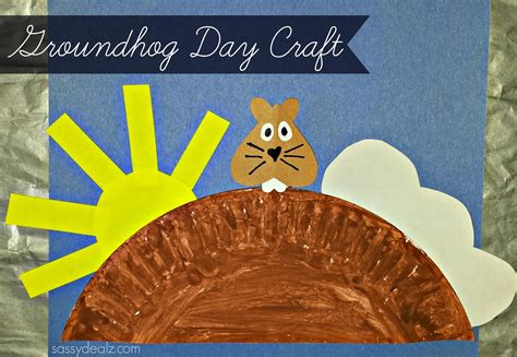 Groundhog Day Craft For Kids (Paper Plate) - Crafty Morning