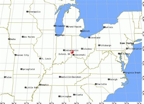 Map Of Oxford Ohio And Surrounding Area | Maps Of Ohio