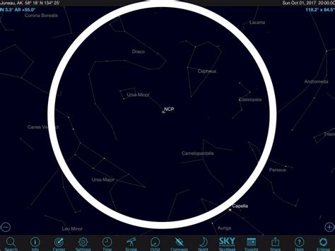 Zenith, North Celestial Pole and Circumpolar Constellations – The Virtual Astronomy Club