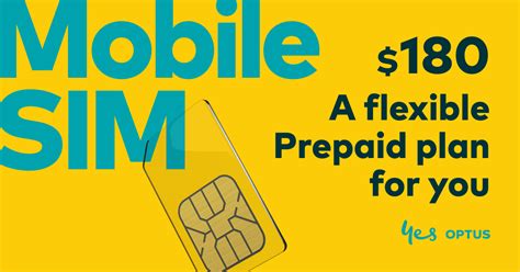 Optus $180 Prepaid Mobile SIM