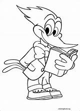 Woody Woodpecker Coloring Pages sketch template