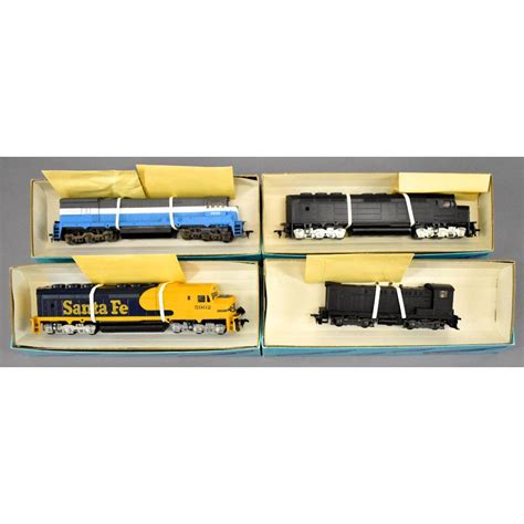 Sold Price: Four Athearn HO scale diesel locomotives in original boxes ...