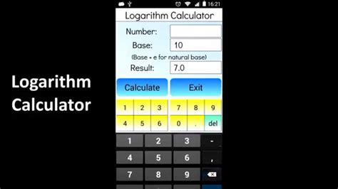 Logarithm Calculator - YouTube