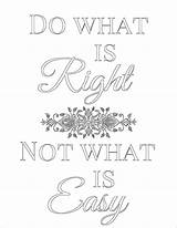 The Prudent Pantry Do What Is Right Not Easy Printable  sketch template