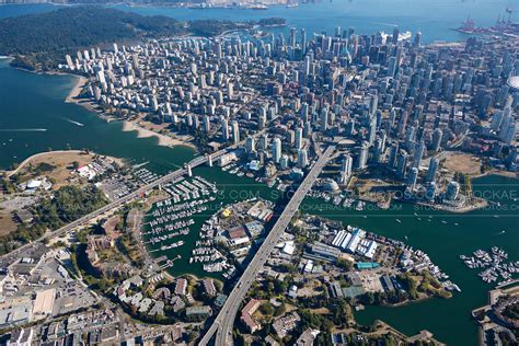 Aerial Photo | Granville Island and Downtown Vancouver