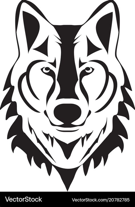 Wolf silhouette Royalty Free Vector Image - VectorStock