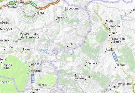 MICHELIN Calitri map - ViaMichelin