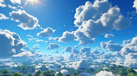 Premium Photo | Sky clouds scene HD 8K Vector illustration wallpaper ...